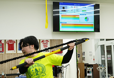 心拍数をモニタリングしながらトレーニング